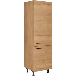 Nobilia Geräteumbauschrank , Eichefarben , Metall , 1 Fächer , nur wie online abgebildet bestellbar , 60x216.6x58 cm , Blauer Engel, Pefc, Goldenes M, Made in Germany, DGM-Klimapakt , Küchen, Küchenmöbel, Küchenschränke, Geräteumbauschränke