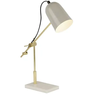 Schreibtischlampe Tischleuchte Verstellbar Grau,Marmor,Gold Metall 49 cm E14