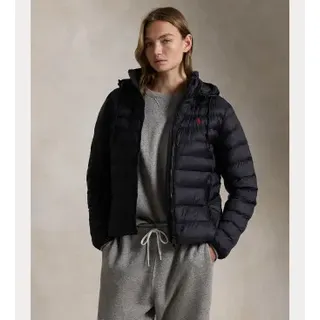 Polo Ralph Lauren für Damen. 211958932002 Wasserabweisender Mantel schwarz (XS), Lässig, Nylon