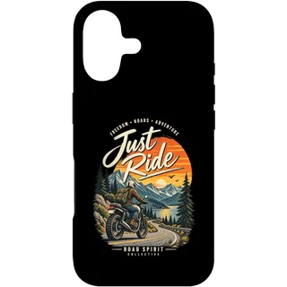 Hülle für iPhone 17 Just Ride Vintage Adventure Motorrad Berg Design