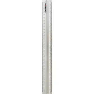 Eberhard Faber 570009 - Aluminium Lineal, ca. 30 cm, rutschfestes und bruchsicheres Metall Lineal