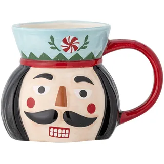 Bloomingville Feast Becher, Tasse, Blue, Steingut, T13xH9,5 cm, 365 ml