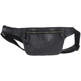 Bear Design Bauchtasche Gürteltasche Herren Damen Leder lässig schwarz modern auch Crossover zu tragen