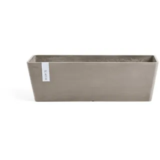 Ecopots Pflanztopf Bruges Braungrau 45 cm x 17 cm