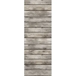 Queence Vinyltapete »Evert« Holz Motiv Retro bedruckt gemustert glatt 90x250cm, selbstklebend, kinderleichte Anbringung,, Sticker, schwarz