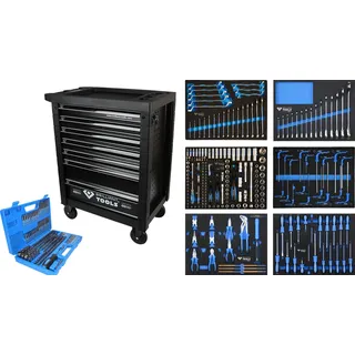 BRILLIANT TOOLS BT153473 Werkstattwagen mit 7 Schubladen und 473 Werkzeugen