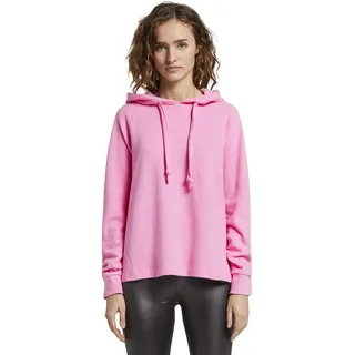 TOM TAILOR Denim Damen Gemütlicher Hoodie 1016464, 21347 - Wild Orchid Pink, M
