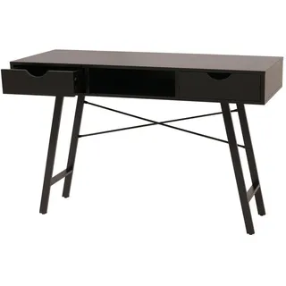 MCW Schreibtisch rechteckig Schwarz , Holz , 120x76x60 cm , Büromöbel, Schreibtische, Schreibtische