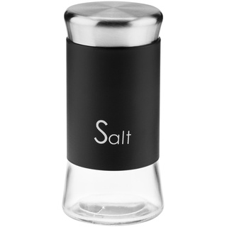 Galicja Gewürzdosen GRENO – Gewürz Organizer – Salzstreuer – Gewürzstreuer – Spice Jars – Salzstreuer klein – 150ml Gewürzgläser fur SALT Schwarz