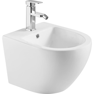 AQUORE 388262 / SA.BGENOVASUSPBM Genua Bidet BTW Genova Ausgesetzt, Weiß matt