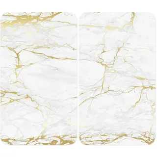 Wenko Herdabdeckplatte Universal Mod. Marmor Gold 30 x 52 cm