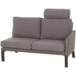Siena Garden 2er Sofa Links Bellani anthrazit