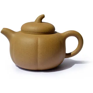 Teekanne, 237 ml, chinesischer Ton, Zisha-Teekanne, gelbe Zini-Aubergine für losen Tee, Kaffee (gelb)