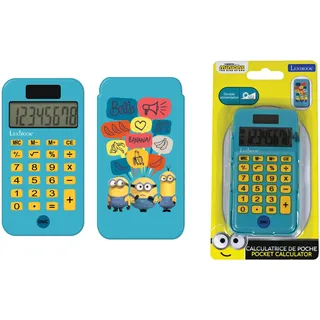 Lexibook Taschenrechner Ich - Einfach Unverbesserlich Minions, Klassische und komplexe Rechenfunktionen, starre Schutzhülle, mit Akku, Blau / Gelb, C45DES