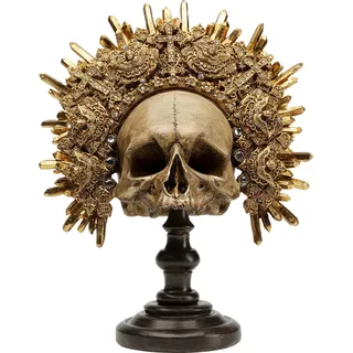 Kare Design Deko Objekt King Skull, 42cm", goldfarben