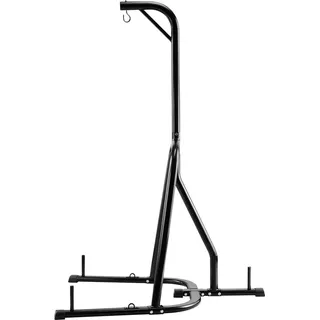 Vevor Boxsackständer Boxsackhalter Trainingsgerät aus Stahl (65 kg belastbar) freistehendes Sandsackgestell Ständer mit beschwerter Basis, Trainingsgerät für Fitness-Studio