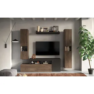 Home Affaire INOSIGN Wohnwand »Freedom« 4 Stk. tlg., braun