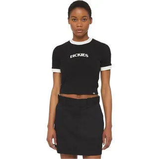 Dickies Herndon Ringer Kurzarm-Oberteil Schwarz XS