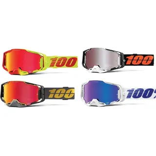 100% Armega HiPer, Crossbrille verspiegelt - Silber/Orange Silber-Verspiegelt