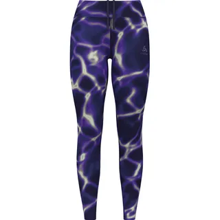 Odlo Damen Zeroweight Print Tights lila