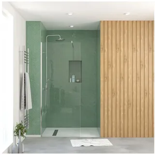 Marwell Walk-In-Dusche 80 x 195 cm silber transparent