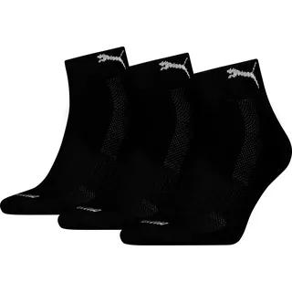 Puma Cushioned Quarter Socken 3-Paar Schwarz 43-46