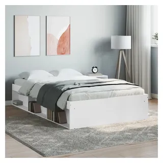 vidaXL Bettgestell Weiß 120x200 cm - Weiß
