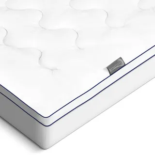 Beautissu BeauNuit Matratzenschoner 100 x 200 cm Weiß