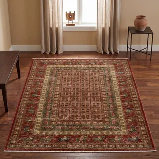 THEKO Beatrice GF-137 Kurzflorteppich 40 x 60 cm Rot/Mehrfarbig