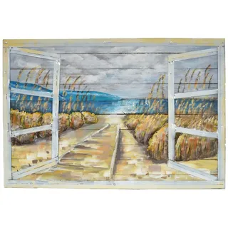 Garden Pleasure Wandbild 3D Meerblick, Metall