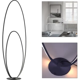 Stehleuchte Standleuchte LED schwarz Stehlampe Leuchte 25W modern Design - Schwarz