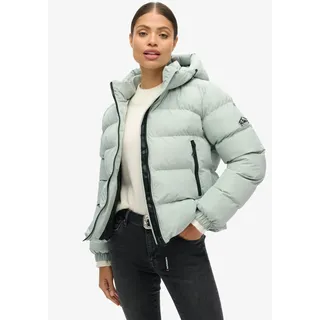 Superdry Steppjacke »HOODED SPORTS PUFFER JACKET«, ohne Kapuze, grau