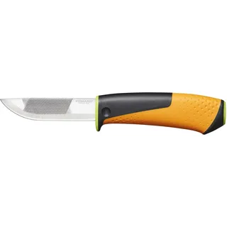 Fiskars Hochleistungsmesser inklusive Holster mit integriertem Messerschärfer