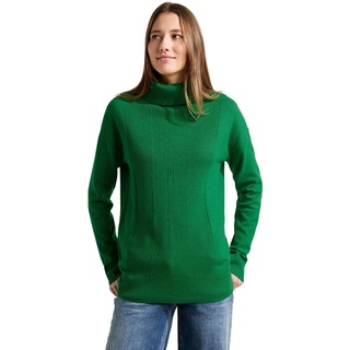 CECIL Damen B302423 Rollkragenpullover, Grün, XL