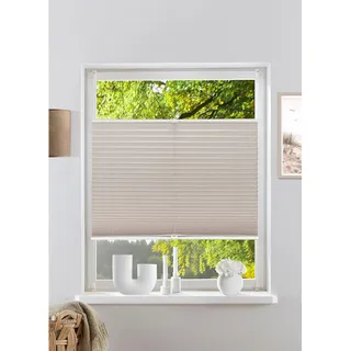 OTTO home Plissee "WILLA" Lichtschutz ohne Bohren verspannt NEUHEIT in Leinenoptik, Klemmfix, für Fenster & Tür, Sonnenschutz, leinenoptik
