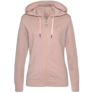 bench. loungewear Kapuzensweatjacke, mit Logo und Kängurutasche, Loungewear Bench. Loungewear taupe