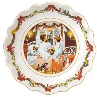 Villeroy & Boch - Annual Christmas Edition Jahresschale klein 2022 16 x 16cm, Premium Porzellan, Sammlerstück, Jahresedition 2022