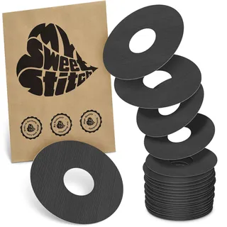 MySweetStitch | Freestyle Libre 3 / Plus Ringpatch - Round Pflaster 25 St schwarz