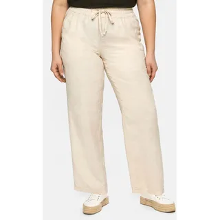 Sheego Schlupfhose »Leinenhose aus lockerem Leinen-Mix«, aus lockerem Leinen-Mix, beige