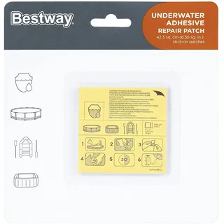 BESTWAY Wasserfeste selbstklebende Reparaturflicken 6,5 x 6,5 cm, 10 Stück