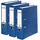 Original Falken 3er Pack PP-Color Ordner. Made in Germany. 8 cm breit DIN A4 blau Vegan Kunststoff-Ordner Ringordner Aktenordner Briefordner Büroordner Plastikordner Schlitzordner