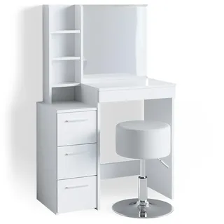 Vicco Schminktisch Meryl Weiß cm mit Hocker