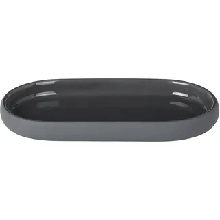 BLOMUS -SONO- Tablett aus Keramik, Magnet, Badezimmertablett in exklusiver Optik, Organizer Deko, Schmuckaufbewahrung, Ablageschale Kosmetik, Badaccessoire 19L x 10B x 5H cm, Magnet, 69043)