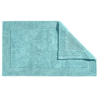 Erwin Müller Badematte, Badteppich Uni Serie Stuttgart türkis Größe 70x120 cm - extra dick, hohe Saugfähigkeit, 100% Baumwolle
