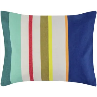 Remember Baumwoll Kissen Tahiti - aufblasbar - 30 x 40 cm - Gestreiftes Kissen