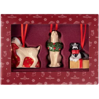 Villeroy & Boch – Nostalgic Ornaments Ornamente Weihnachten Bunt, Weihnachtsdekorationen Hunde, Deko Weihnachten, Figuren, Anhänger, Baumschmuck, Porzellan und Kunststoff