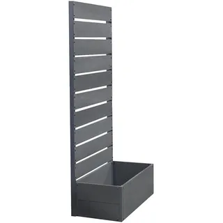 [en.casa] Blumenkasten Heerde 72 x 150 x 38 cm Grau