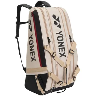 Yonex Racketbag Gearlogic Racquet (Schlägertasche, 3 Hauptfächer, Schuhfach) 2026 beige 9er