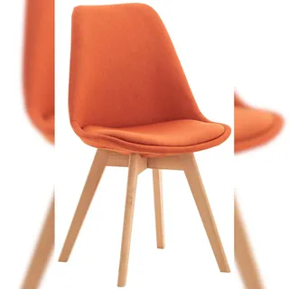 CLP Esszimmerstuhl Strukturstoff orange