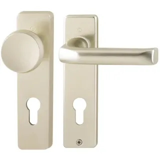 HOPPE Kurzschildgarnitur London 54/227K/202KP/AP/113 Grau/Silber
